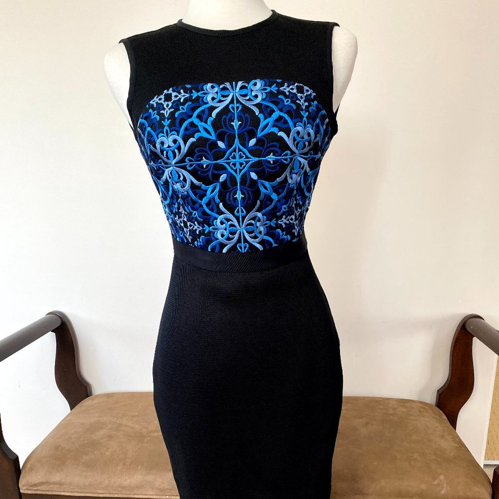 Ted Baker Black Mesh Dress sz1
